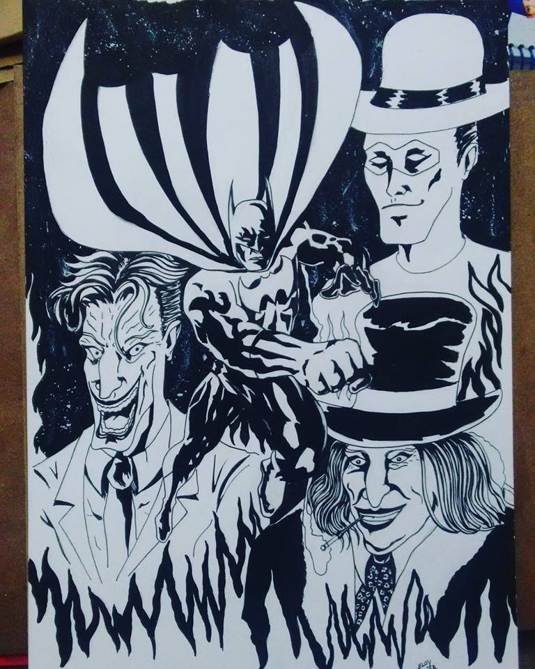 Desenho de personagens diversos
